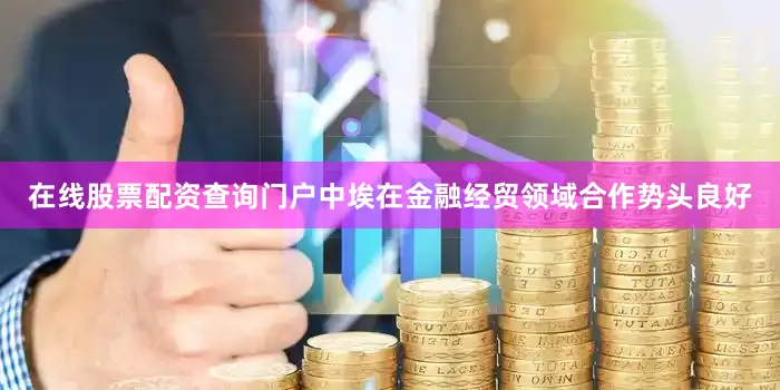 在线股票配资查询门户中埃在金融经贸领域合作势头良好